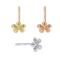 14K  Flower Stud Earring