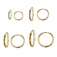 18K 2mm Thick Huggie Hoop Earring