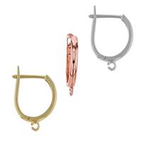 14K 10mm Leverback Earring With Open Ring