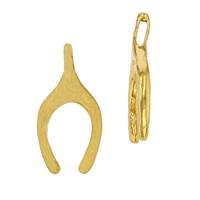 Vermeil  Gold Wishbone Charm