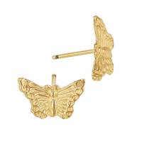 14K Butterfly Stud Earring