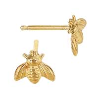 14K Bee Stud Earring