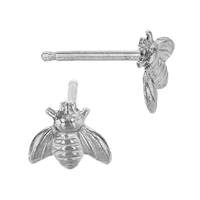 Sterling Silver Bee Stud Earring