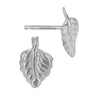 Sterling Silver Leaf Stud Earring