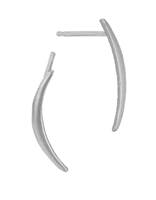 Sterling Silver Crescent Stud Earring