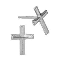 Sterling Silver Cross Stud Earring