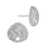 Sterling Silver Sand Dollar Earring