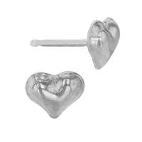 Sterling Silver Heart Stud Earring