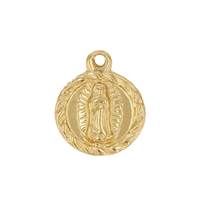 Gold Filled Guadalupe Charm