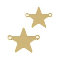 Gold Filled Star Charms With 2 Rings