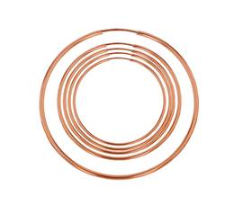 Rose Gold Filled Endless Hoop Earring