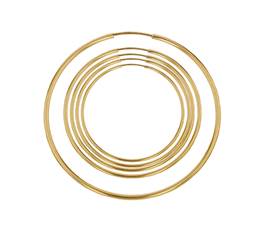 Gold Filled Endless Hoop Earrings