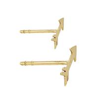 14K Arrow Stud Earring