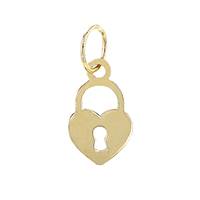 14K Padlock Charm