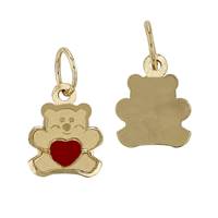 14K Teddy Bear Charm