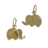 14K Elephant Charm