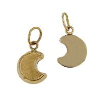 14K Moon Charm