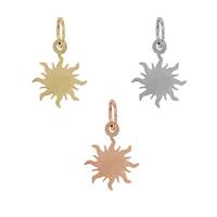 14K Flat Sun Charm