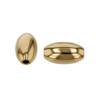 Gold Filled Plain Oval Bead