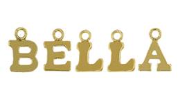 Gold FIlled Block Style Letter Charm