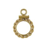 Half OZ Coin Mounting Rope Frame Bezel