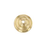14K Bee Hive 6mm Bead Cap