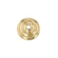 14K Bee Hive 6mm Bead Cap