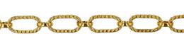 6.5mm Width Long And Short Cable Gold Filled Chain