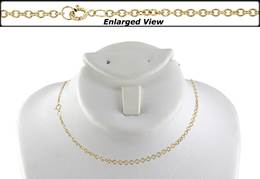 14K Ready to Wear 1.8mm Round Cable Chain With Springring Clasp