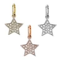 14K Diamond Star Charm