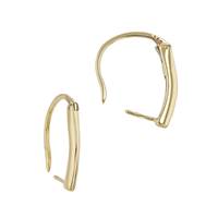 14K Pearl Cup Lever Back Earring