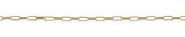 14K Gold Chain 1.2mm Width Elongated Venetian Chain