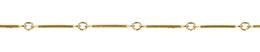 0.91x12.61mm Width Bar Gold Filled Chain