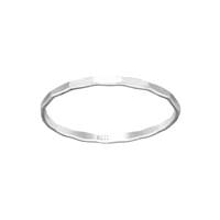 Sterling Silver Hammered Stacking Ring