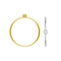 14K Lab Grown Diamond Stacking Ring