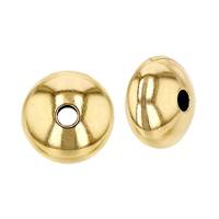 14K Smooth Saucer Bead