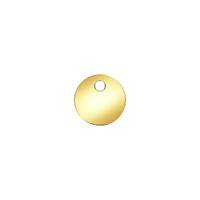 Gold Filled Flat Disc Charm