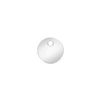Sterling Silver  Disc Charm 6mm