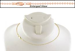 14K Ready to Wear 1.5mm Bead Chain Necklace With Lobster Clasp