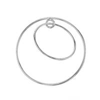Sterling Silver Round Dangling 32.4x31mm Connector