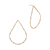 Rose Gold Filled Pear Shape Textured Stud Earring