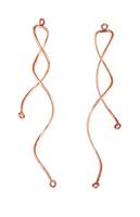 Rose Gold Filled Swirl Wire Connector