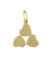 14K Triple Heart Charm