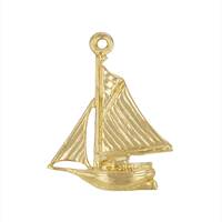 Gold Filled Sail Boat Charm