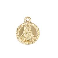 Gold Filled Guadalupe 8.5mm Charm