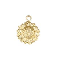 Gold Filled 9mm Sunflower Charm