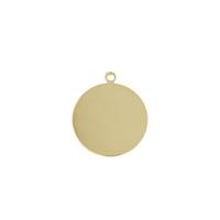 Gold filled Circle Tag