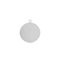 Sterling Silver Circle Tag