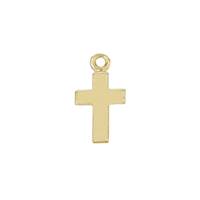 Gold Filled 12x7mm Cross Charm