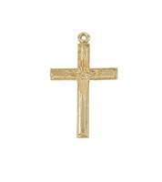 Gold Filled 33x20mm Cross Charm